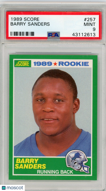1989 Score Barry Sanders #257 PSA 9