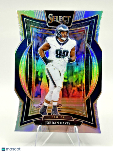 2024 Panini Select Jordan Davis #72 Silver Prizm Die-Cut Parallel/Variety Base Set Panini Authentic