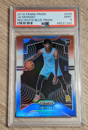 Ja Morant 2019 Prizm #249 Red White Blue PSA 9