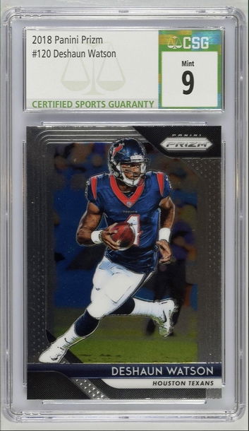 2018 Prizm Deshaun Watson #120 CSG 9 Mint 2nd Year Card