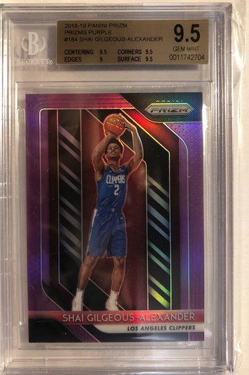 2018-19 Prizm Shai Gilgeous Alexander Purple Prizm /75