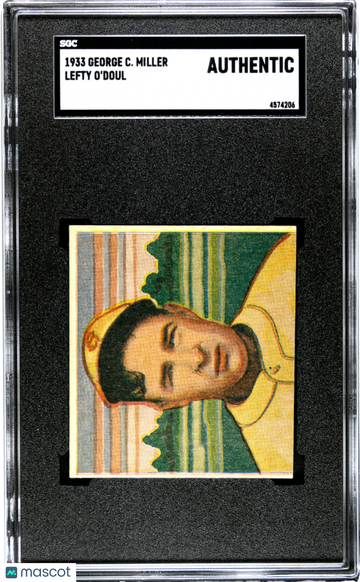 1933 George C. Miller Lefty O'doul SGC A
