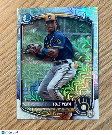 2025 Bowman - Chrome Prospects Mojo Refractor Luis Pena #BCP-38