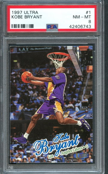 1997 Fleer Ultra Kobe Bryant #1 PSA 8