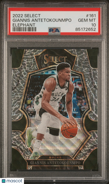 2022 Panini Select Giannis Antetokounmpo #161 Elephant PSA 10