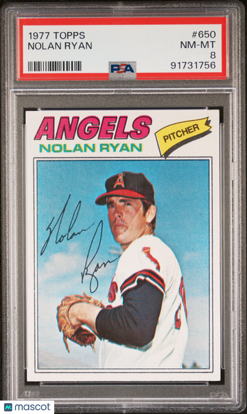 1977 Topps Nolan Ryan #650 PSA 8