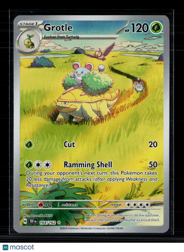 2024 Temporal Forces Grotle Holo Secret Rare #164/162