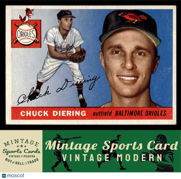 1955 Topps Chuck Diering #105