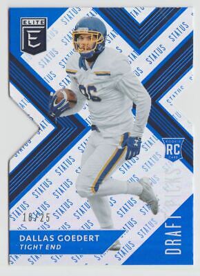 Dallas Goedert 2018 Panini Elite Draft Picks Status Die Cut RC Rookie 18/25 #125