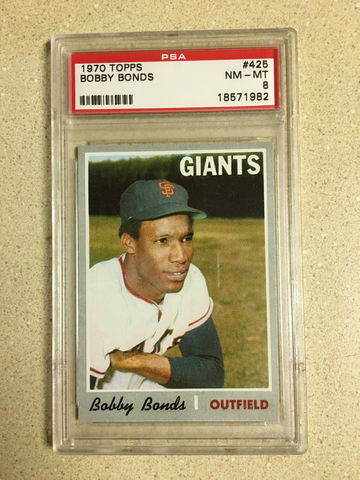 1970 Topps #425 Bobby Bonds PSA 8 NM-MT GIANTS 