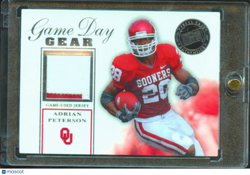 2007 Press Pass SE Game Day Gear Adrian Peterson #GDG-AP Game-Used Jersey