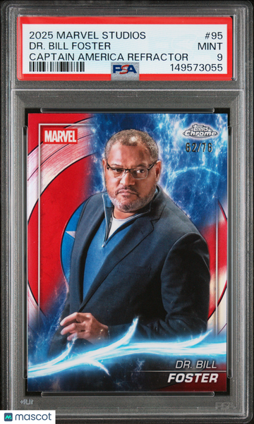 2025 Topps Marvel Studios Chrome DR. Bill Foster #95 PSA 9
