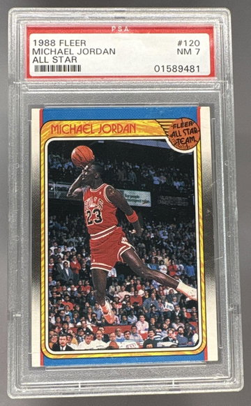 1988 Fleer All Star Michael Jordan #120 PSA 7