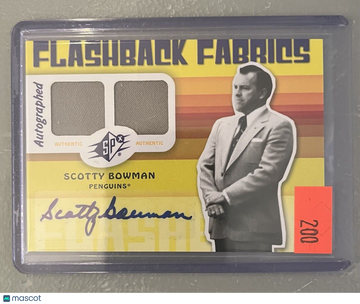2009-10 SPx Scotty Bowman Materials