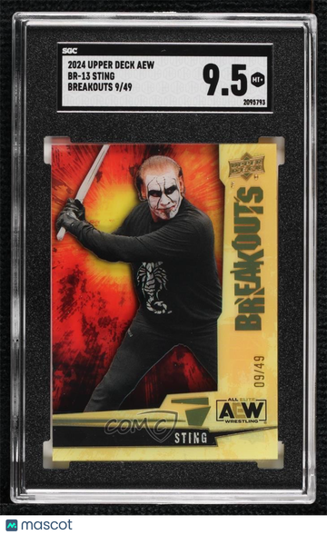 2024 Upper Deck AEW All Elite Wrestling - AEW Breakouts Sting #BR-13 [None] /49 SGC 9.5