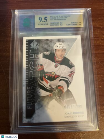 2013-14 SP Authentic Jonas Brodin Rookie MNT 9.5