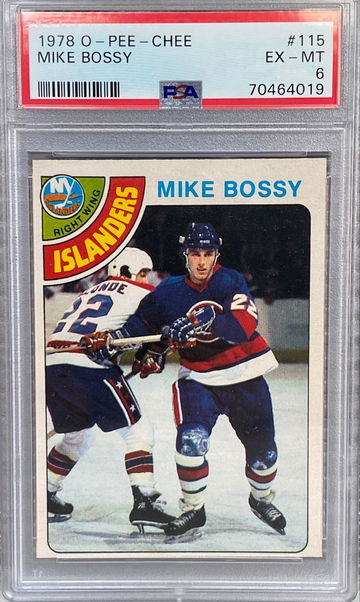 1978-79 MIKe BOSSY O Pee Chee OPC ROOKIE RC #115 PSA 6.