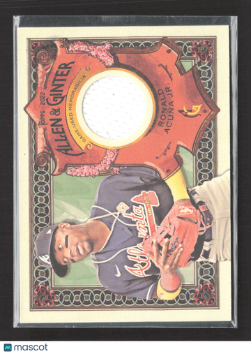 2022 Topps Allen & Ginter Ronald Acuña Jr. #AGRA-RAJ Relic Game-Used Memorabilia