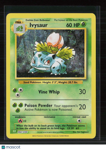 Pokemon 2023 Classic Collection Ivysaur #2/34