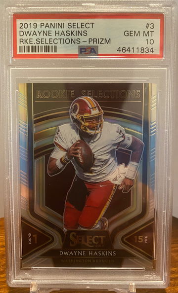 Dwayne Haskins Select Rookie Selections Prizm PSA 10