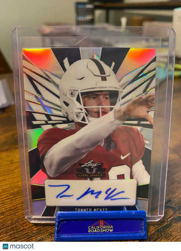 2022 Leaf Valiant Tanner McKee #PA-TM1 Silver Rookie Leaf
