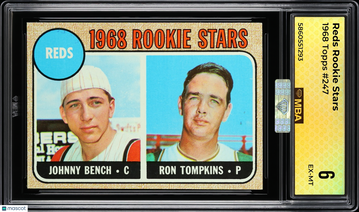 1968 Topps #247 Reds Rookie Stars RC MBA 6