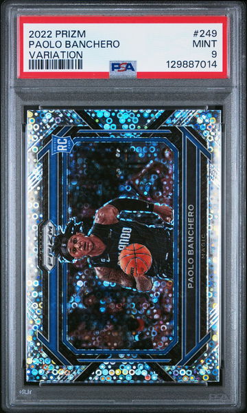 2022 Panini Prizm Rookie Horizontal Variation Paolo Banchero #249 PSA 9
