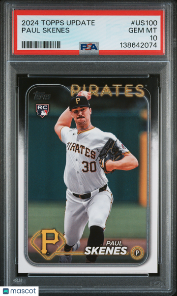 2024 Topps Update Paul Skenes #US100 Rookie PSA 10