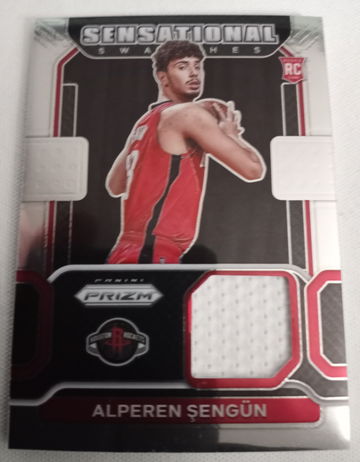 Alperen Sengun  2021-22 Panini Prizm Sensational Swatches RC Rookie Patch Houston Rockets