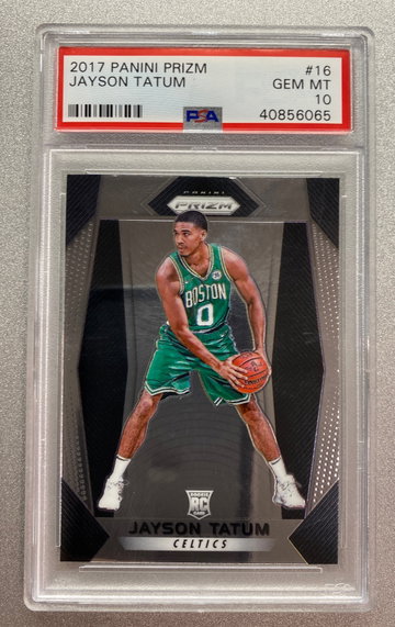 JAYSON TATUM 2017 PANINI PRIZM ROOKIE PSA 10 GEM MINT 