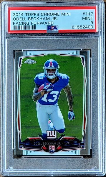 2014 ODELL BECKHAM JR Topps Chrome Mini PSA 9 POP 33 Rookie RC #117