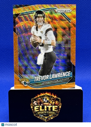 2025 Panini Prizm Trevor Lawrence #238 Orange Wave SN