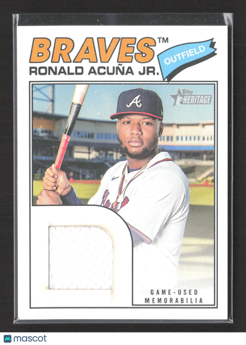 2026 Topps Heritage Ronald Acuña Jr. #RA Game-Used Memorabilia