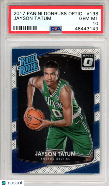 2017 Panini Donruss Optic Jayson Tatum #198 PSA 10