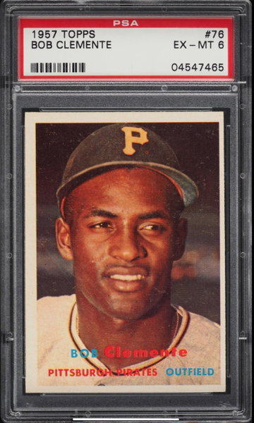 1957 Topps Roberto Bob Clemente #76 PSA 6 EX-MT