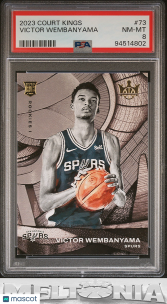 2023-24 Panini Court Kings Victor Wembanyama #73 RC PSA 8