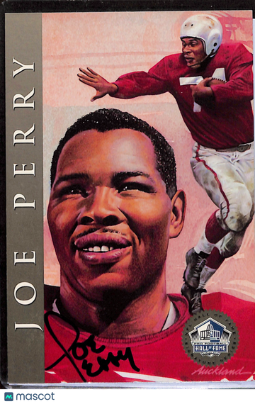 1990 H.O.F. Cards-I Pro Football Hall of Fame Signature Series Joe Perry #2218