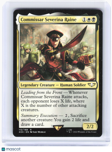 Universes Beyond: Warhammer 40,000 Commissar Severina Raine Non-Foil Rare #112