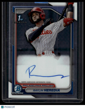 2024 Bowman Raylin Heredia #CPA-RH Chrome Prospect Autographs AU
