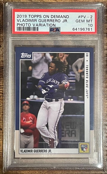2019 TOPPS ON DEMAND VLADIMIR GUERRERO SSP PSA 10 ROOKIE REVIEW VARIATION #PV-2