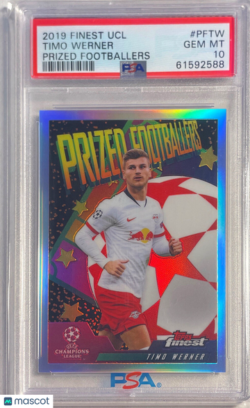 2019 Finest UEFA Champions League Prized Footballers Timo Werner #PFTW PSA 10