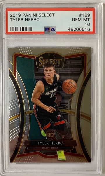 2019 Panini Select Tyler Herro PSA 10 Gem Mint #169 Miami Heat