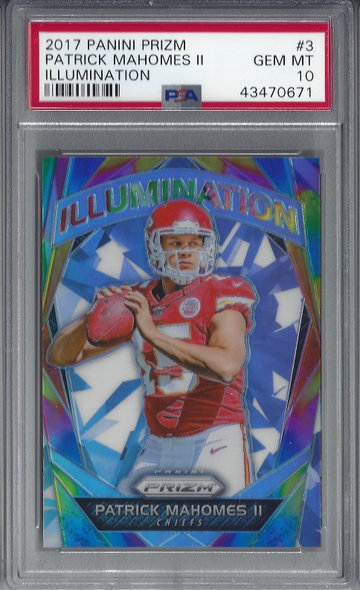 2017 Prizm Illumination Patrick Mahomes (RC) PSA 10