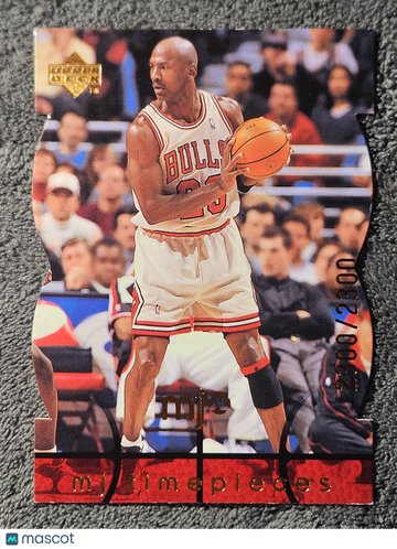 1998 Upper Deck MJx MJ Timeline Timepieces #89 Michael Jordan Die-Cut Bookend 2300/2300