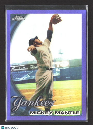 2010 Topps Chrome Mickey Mantle #7 Purple Refractor
