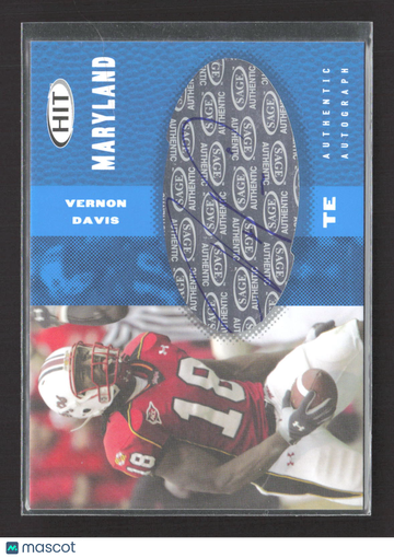 2006 SA-GE HIT Vernon Davis #A18 Authentic Autograph