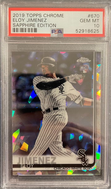 2019 Topps Chrome Sapphire Eloy Jimenez #670 PSA 10 GEM MINT
