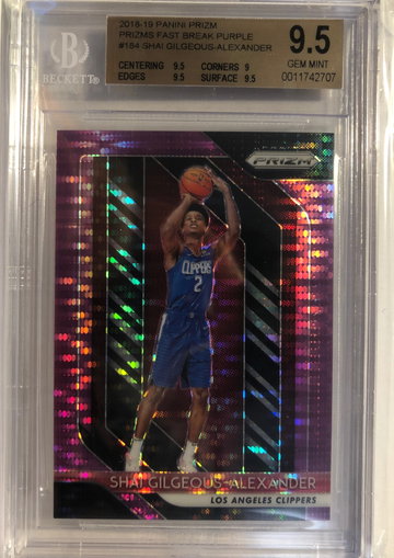 2018-19 Prizm Shai Gilgeous Alexander Purple Pulsar /35