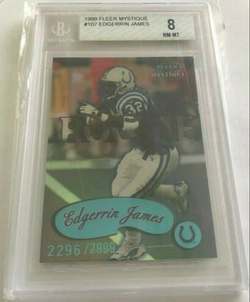 1999 Fleer Mystique Edgerrin James BGS 8