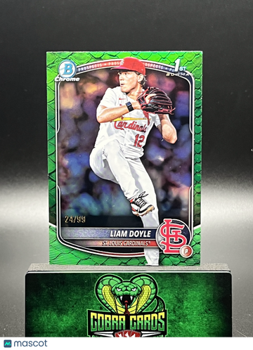 2025 Bowman Draft Liam Doyle #BDC-12 Green Reptilian /99